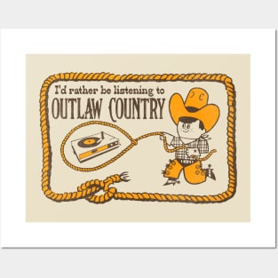 Little Country Outlaw Cowboy Posters and Art